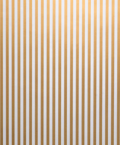 WRAPPING PAPER WHITE WITH GOLD PINSTRIPE