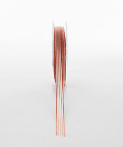 Narrow Metallic Stripe Ribbon Available In Different Colour