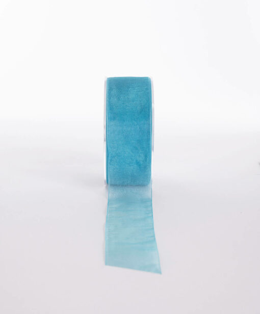 WOVEN ORGANZA TURQUOIS