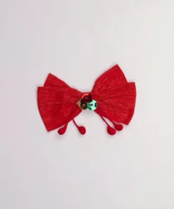 xmas red bow embellishment