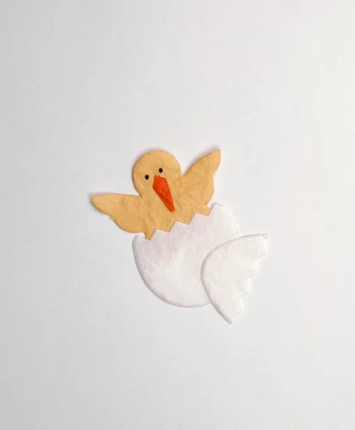 embellishment paper chicken yellow