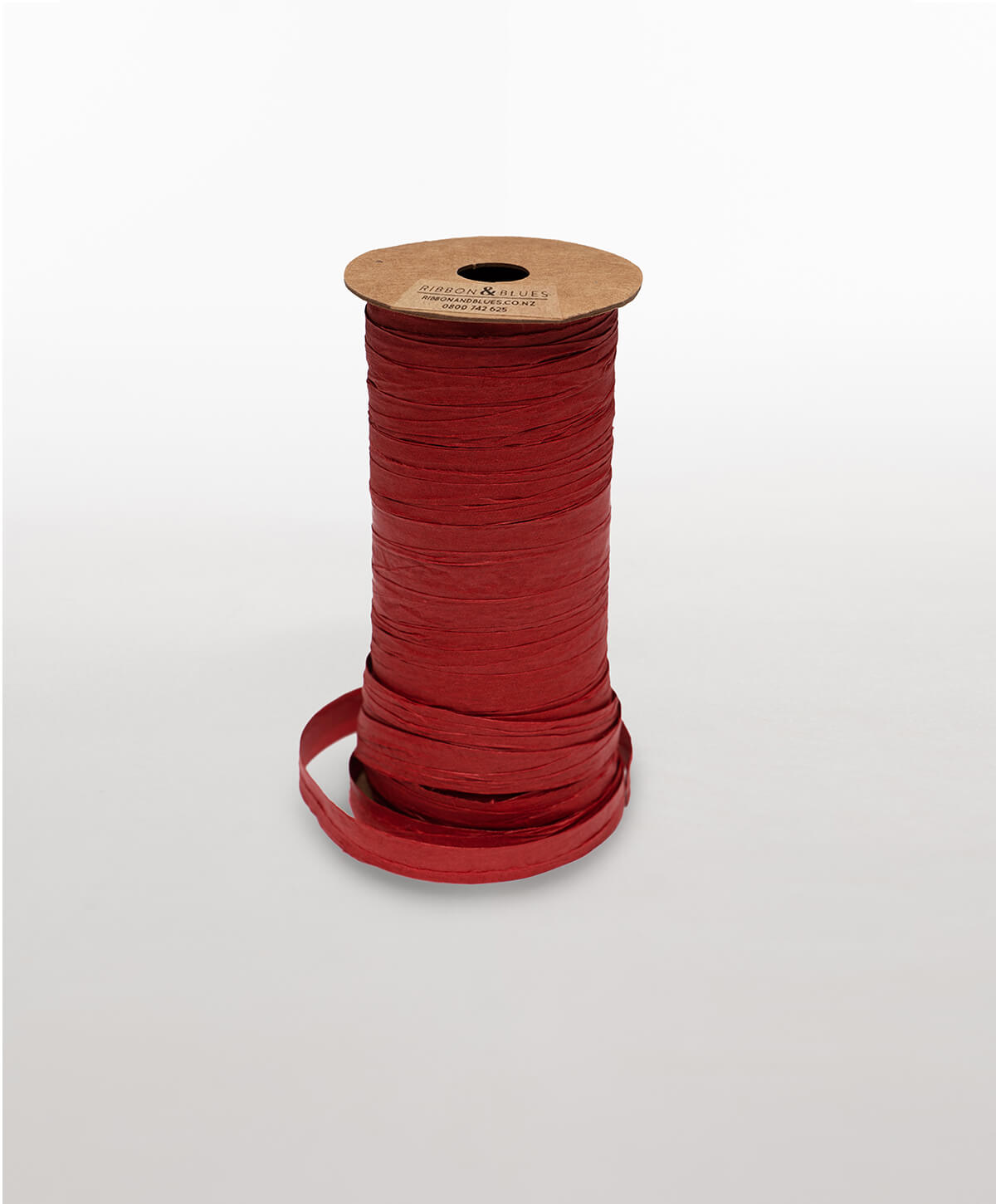 May Arts 1/8 Inch Paper Raffia Cord String Ribbon - Red - The