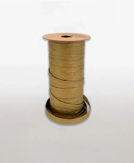 ribbon paper raffia gold