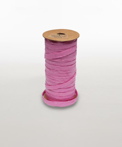 ribbon paper raffia pink