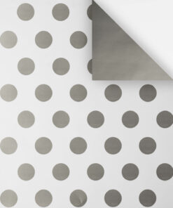 DOUBLE SIDED WRAPPING PAPER SILVER SPOT