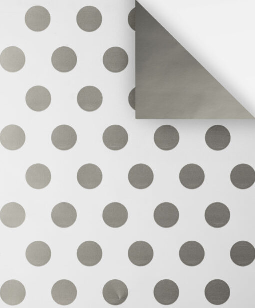 DOUBLE SIDED WRAPPING PAPER SILVER SPOT