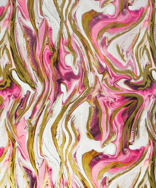 Opulent Marble Pinky Gold wrapping paper