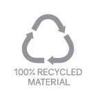 100 PERCENT RECYCLED ICON GREY