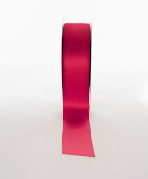 Satin Ribbon Fuschia Woven Edge Available In Different Widths