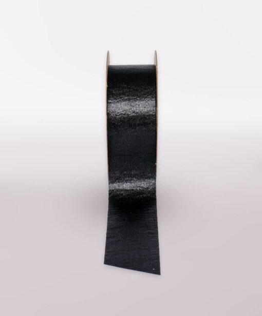 Luxe Ghost Satin Ribbon Black Available In Different Widths And Lengths