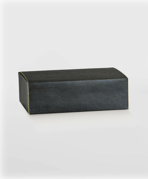 Flip Lid Box Medium Black Textured Available Only In One Size