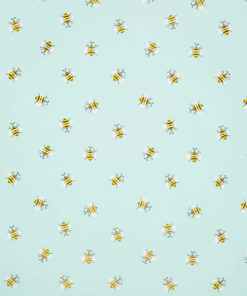 Printed Gloss Wrapping Paper Buzzy Bee Narrow Roll Available In 10cm and 20cm