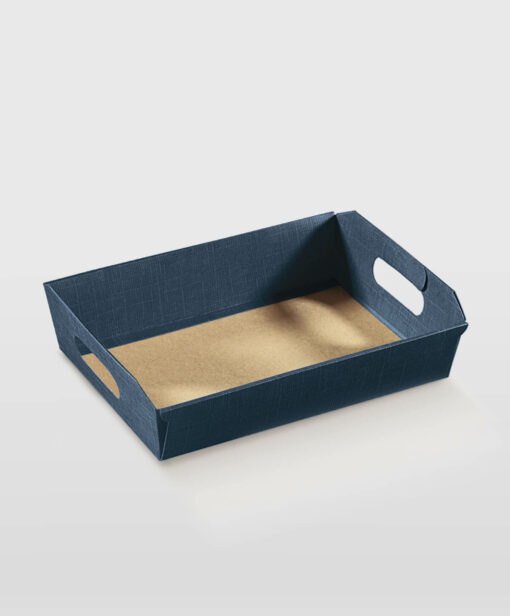 Tray With Handle Navy Available Only In One Size