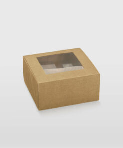 Box With Transparent Window Kraft Available In One Size Only