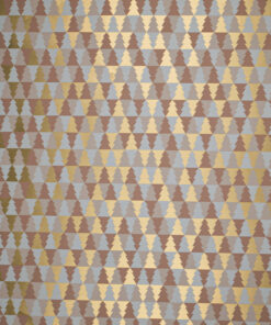 Geometric Trees Blush Gold Wrapping Paper Available In Different Length