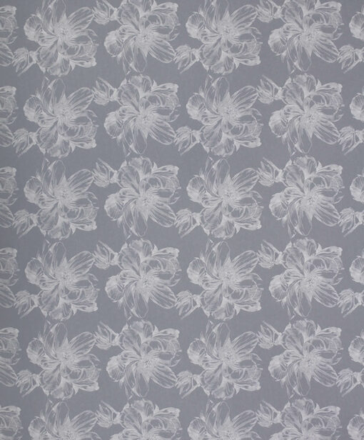 Printed Peony Sketch Design On Bleached Kraft Wrapping Paper Available In Different Lengths