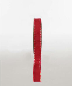 Printed Grosgrain Red With Cream Stitch Available Only In One Size