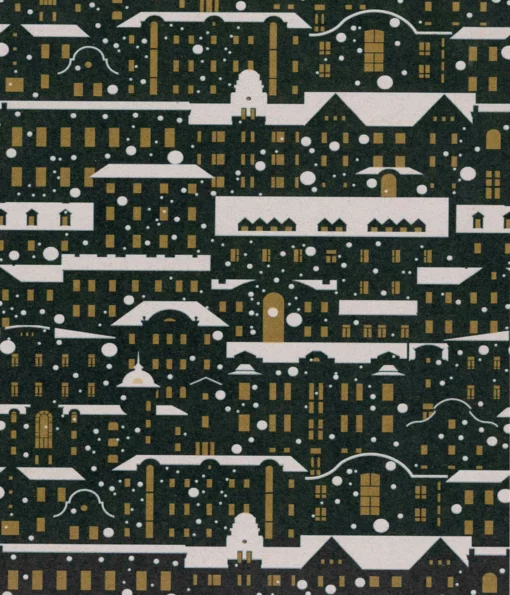 kraft wrapping paper christmas in europe black