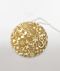 Round Decorative Bauble Tag Available In a Pack size of 10 and 50
