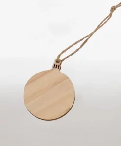 wooden bauble light wood