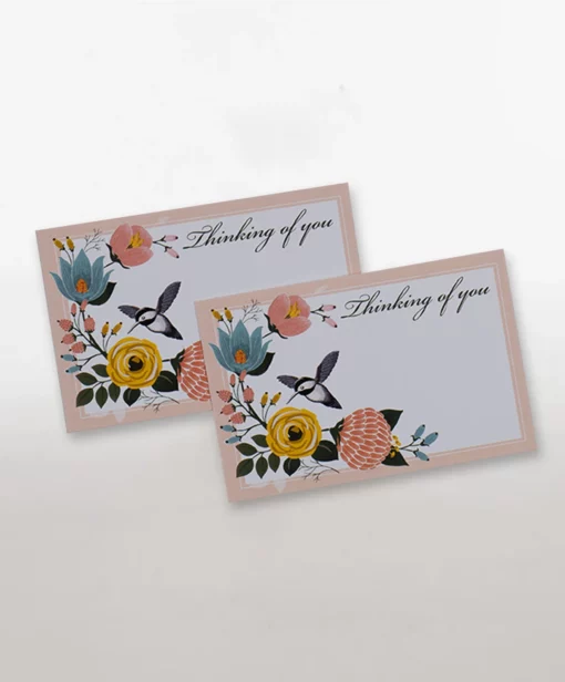 hummingbird thinking of you enclosure card