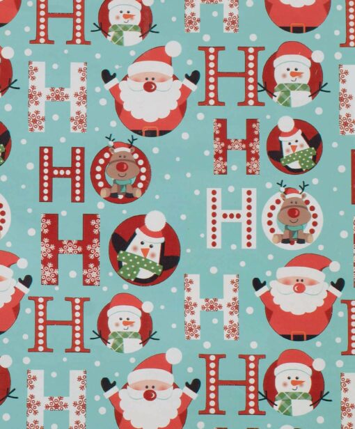 HO HO from Happy Santa wrapping paper