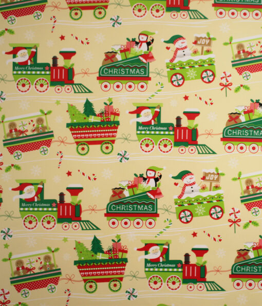 ABOARD THE CHRISTMAS TRAIN WRAPPING PAPER