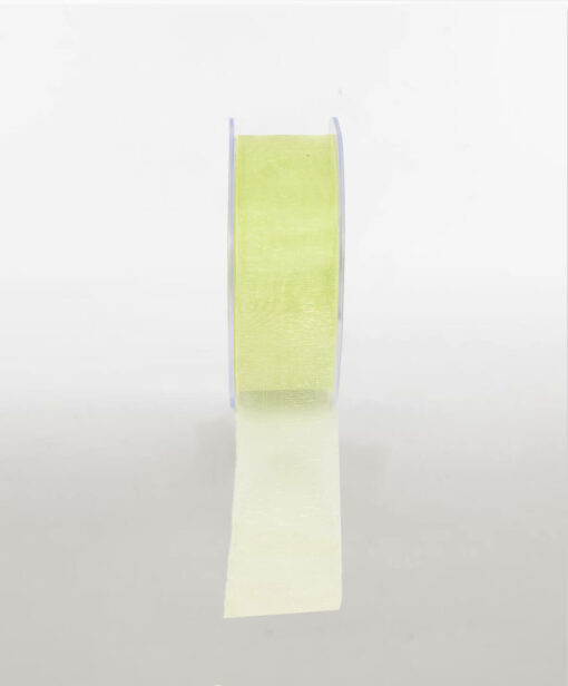 Organza Ribbon Hint of Lime Available In Different Width