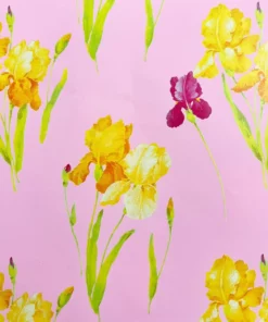 printed gloss wrapping paper spring flowers