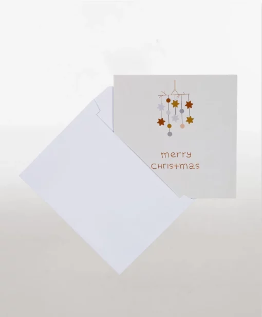 mod merry christmas cards grey