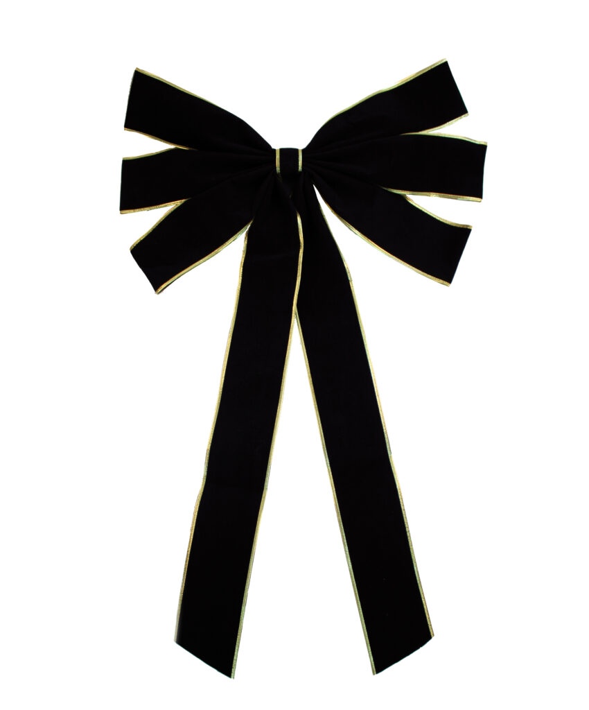 Large Display Bow Black - Ribbon & Blues