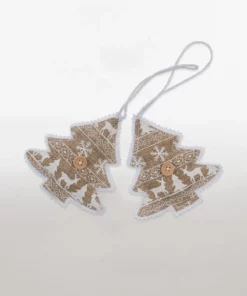 jute hanging xmas tree decorations