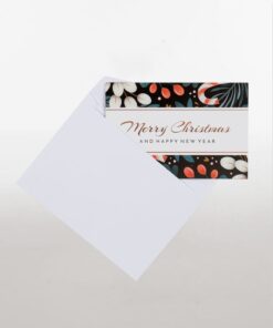 MERRY CHRISTMAS WRAP BAND CARDS