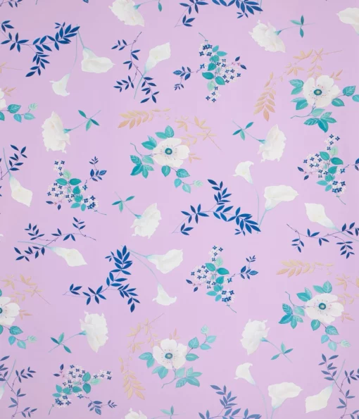 printed gloss wrapping paper floral lilac