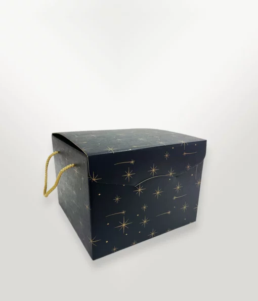 PICNIC BOX CONSTELLATION GIFT BOX BLACK WITH GOLD HANDLE