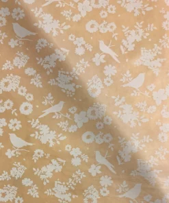 tissue printed kraft white flora