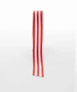 ribbon grosgrain stripe red and white