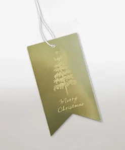 PENNANT GOLD TAG MERRY CHRISTMAS