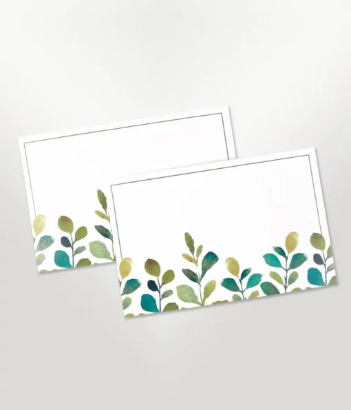 watercolour greenery enclosure card