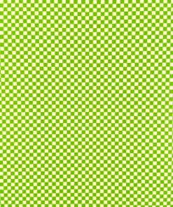PRINTED GLOSS WRAPPING PAPER CHECKERS GREEN