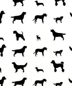 PRINTED GLOSS WRAPPING PAPER OUR DOGS