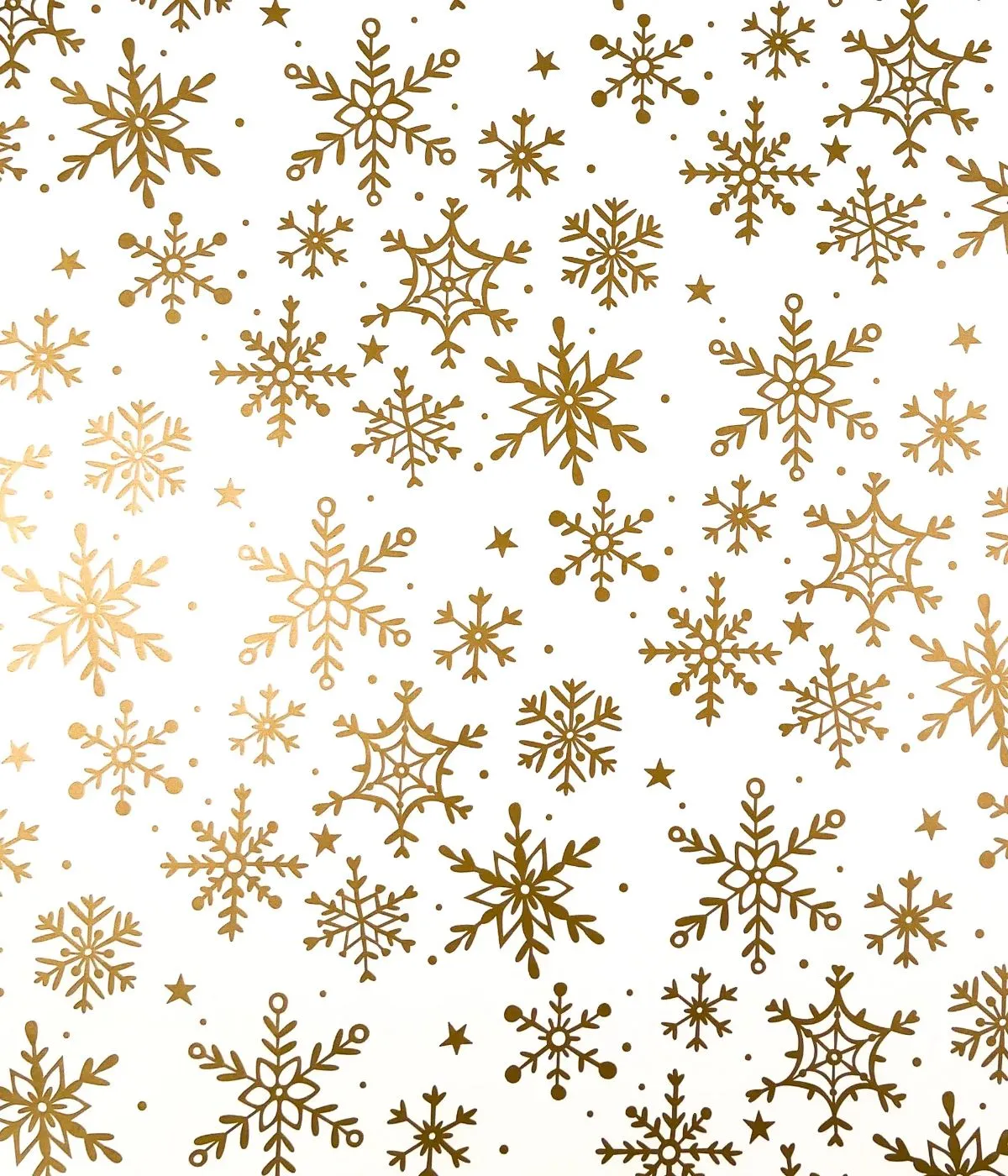 WRAPPING PAPER SNOWFLAKES GOLD ️☃️