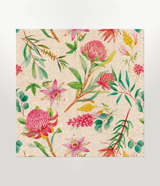 NAPKINS LUNCH RECYCLED PASSION FLOWER