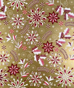 deck the halls with dazzled wrapping paper design