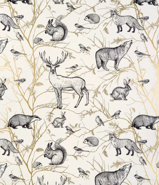 The Printed Gloss Wrapping Paper in the Woodland Wonderland Off White design features a tranquil, nature-inspired pattern against a soothing off white coloured background. The subtle brown and gold accents create a contemporary, sophisticated aesthetic that evokes the serene beauty of a wintry forest. This versatile wrapping paper is crafted from high-quality 80gsm European gloss paper, providing a luxurious feel. The universal appeal of this design makes it suitable for Christmas and year-round gifting occasions, ensuring you have the perfect wrap on hand for any celebration.