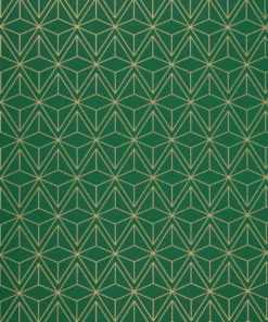 KR16742601-PRINTED-GLOSS-WRAPPING-PAPER-ORIGAMI-GREEN-GOLD