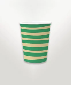 party cups brush strokes green