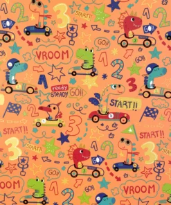 PRINTED GLOSS WRAPPING PAPER VROOM