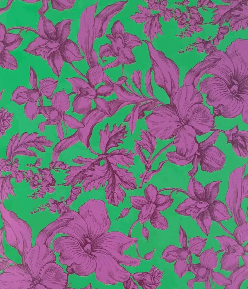 PRINTED GLOSS WRAPPING PAPER FLORAL BLISS