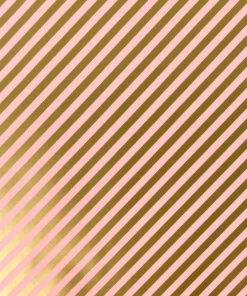 printed gloss wrapping paper diagonal stripe pink gold